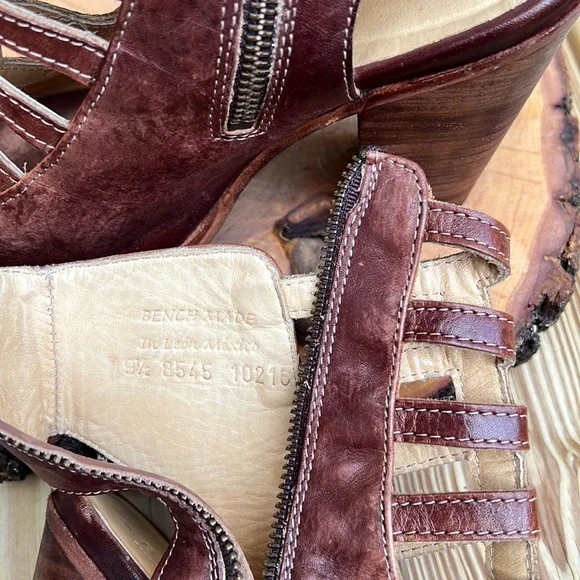 🥳 Host Pick 🥳 - BED|STU OCCAM Peep Toe Heel women size 9.5 - Picture 9 of 16